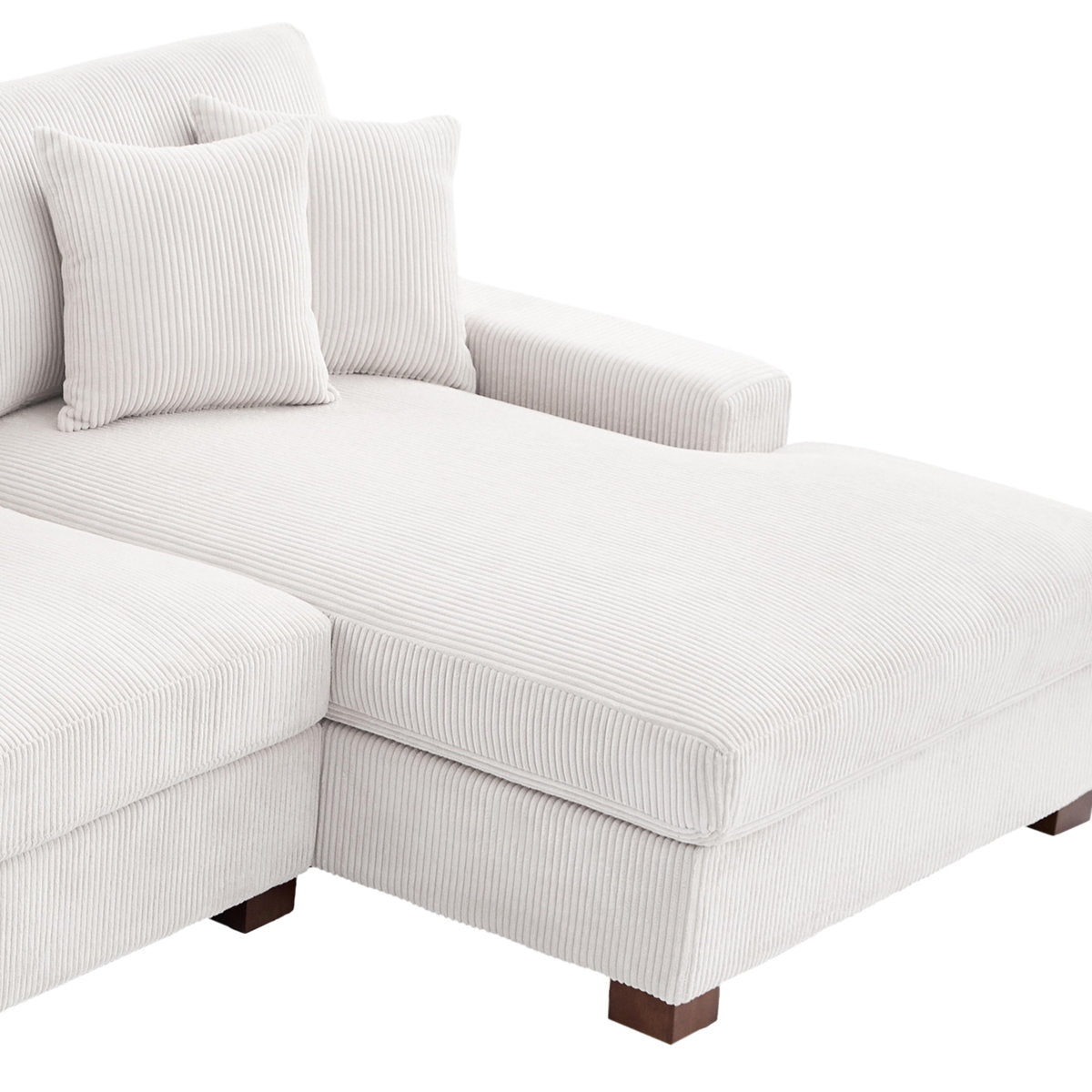 Milbrey 3 - Piece Corduroy Modular Sectional Sofa