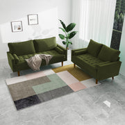 Mirei Velvet Square Arm Living Room Set