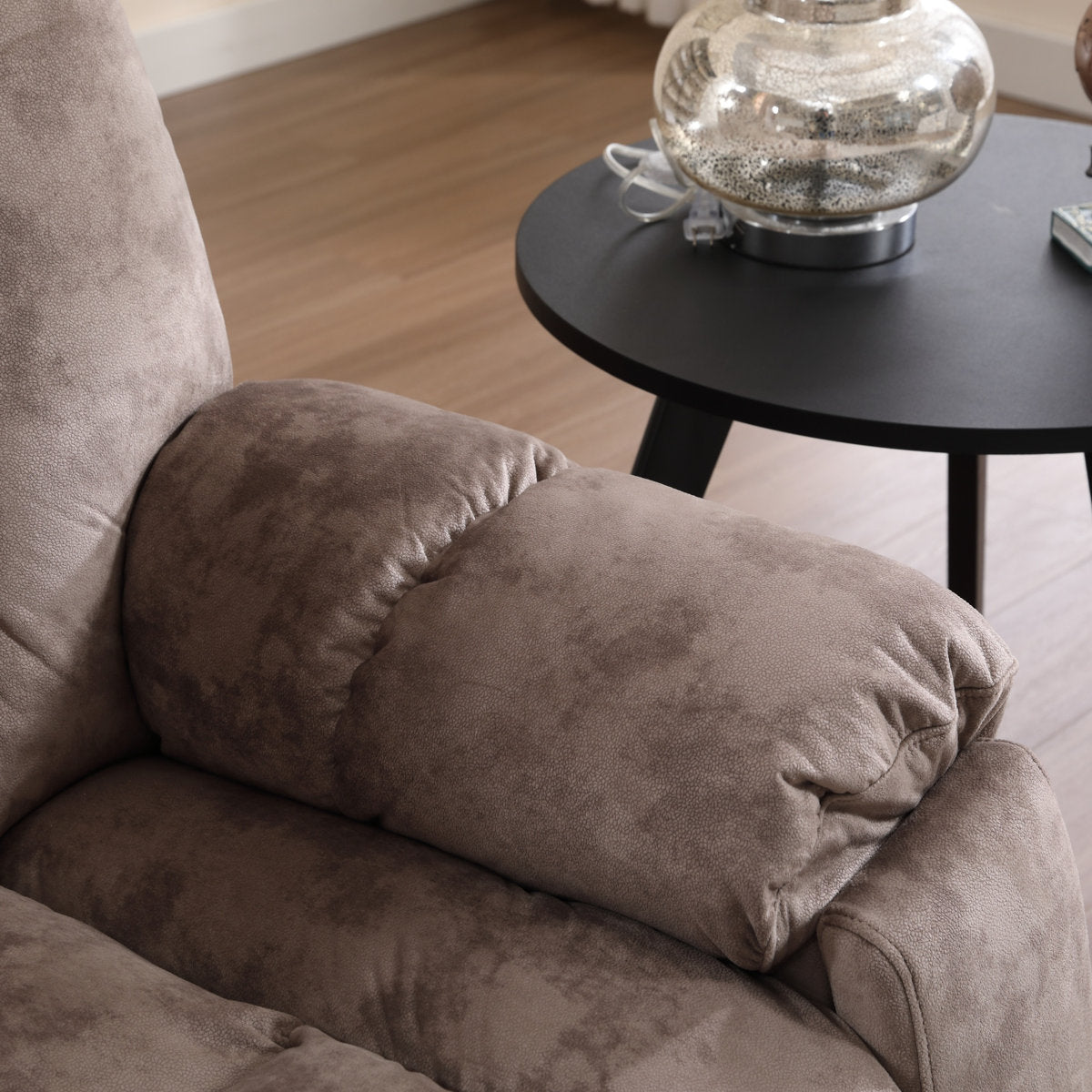 Quiteris 2 Piece Modern Oversized Manual Microfiber Reclining Living Room Set with Cupholders