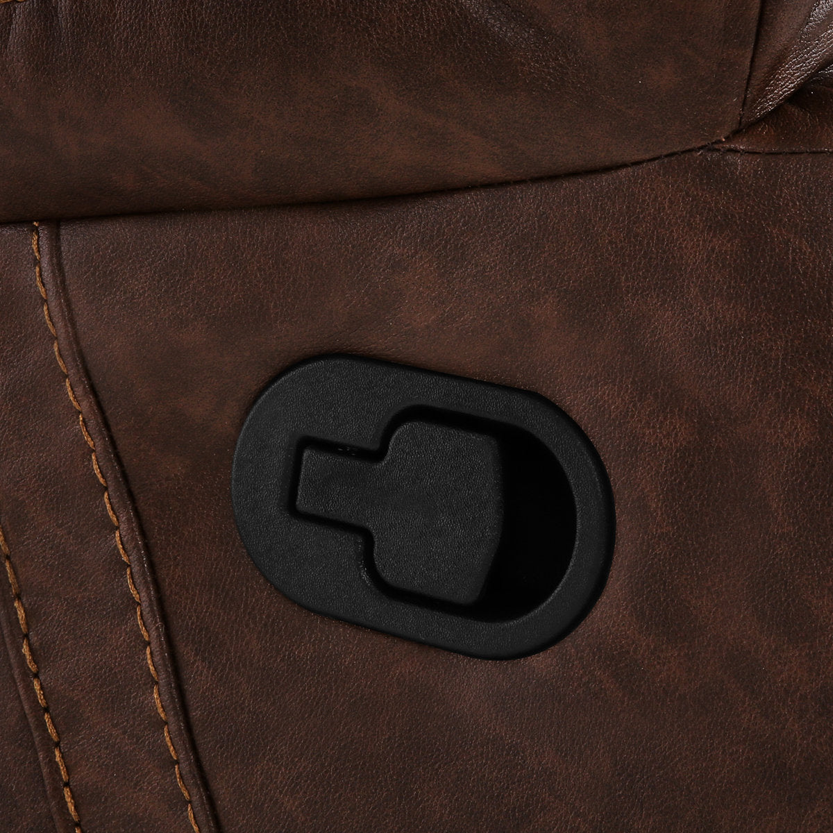 Raab Jackson 2-Piece Leather Upholstered Manual Reclining Living Room Set, Recliner Couch Sofa Set