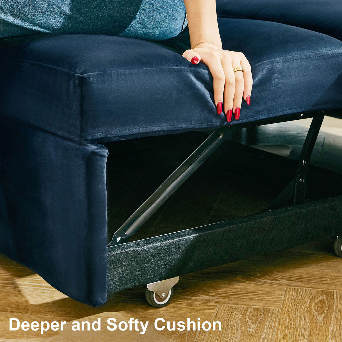 Rafael L Shaped Sofa Pull Out Sofa Bed Convertible Modular Sectional Couch Sleeper For Apartment