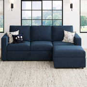 Rafael L Shaped Sofa Pull Out Sofa Bed Convertible Modular Sectional Couch Sleeper For Apartment