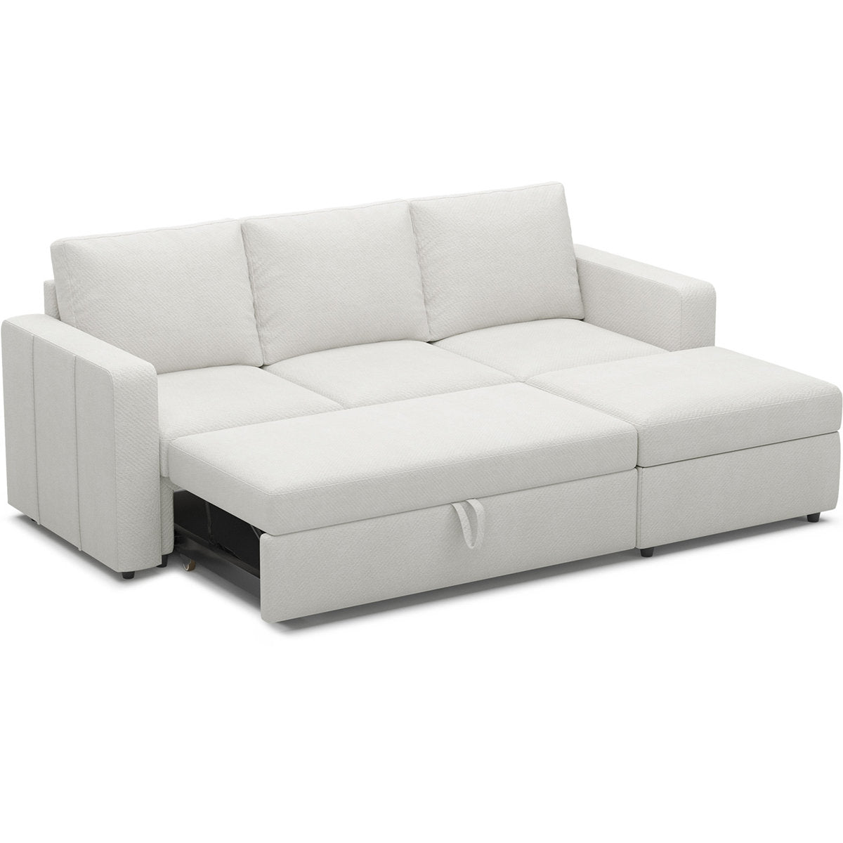 Rafael L Shaped Sofa Pull Out Sofa Bed Convertible Modular Sectional Couch Sleeper For Apartment