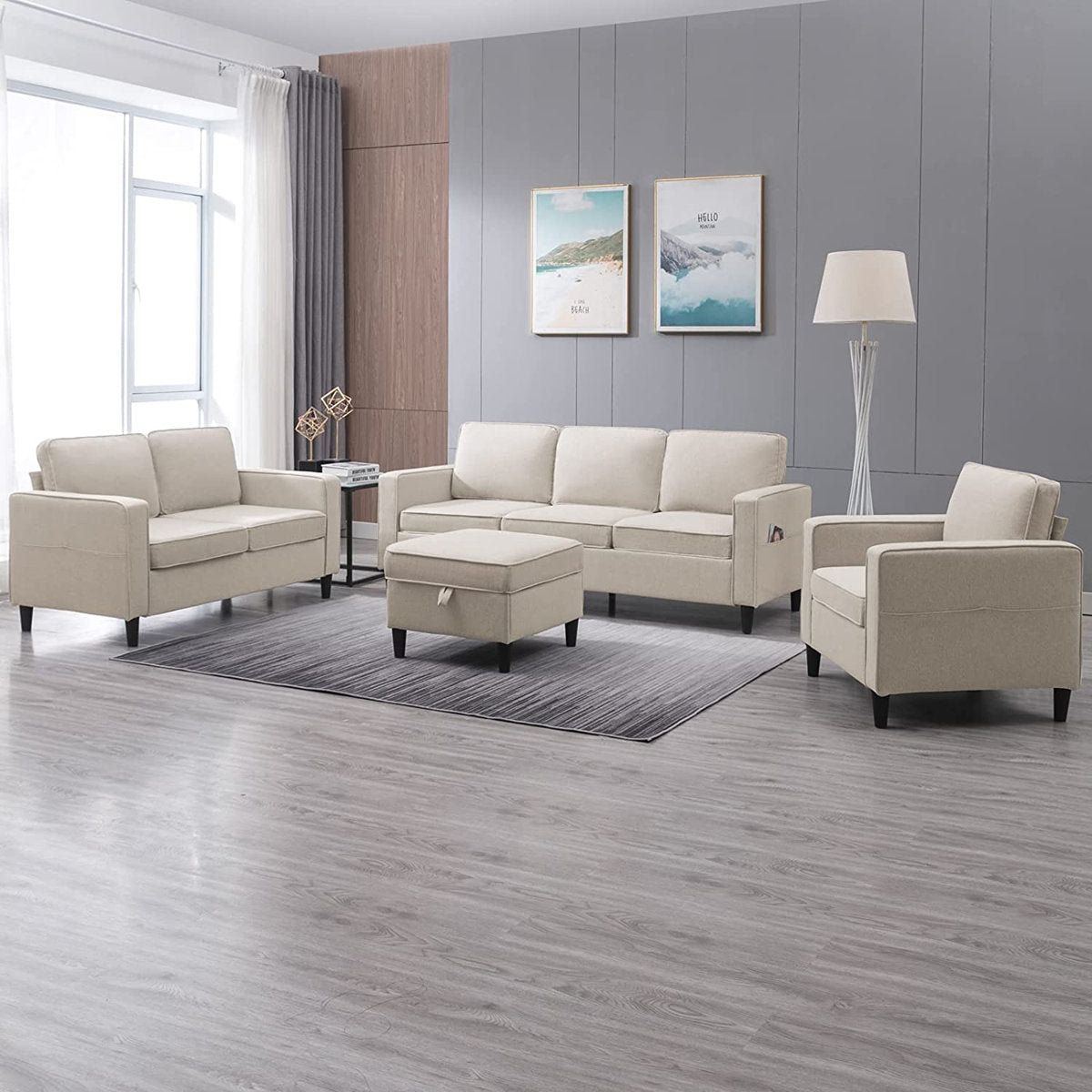 Raylina 4 - Piece Living Room Set