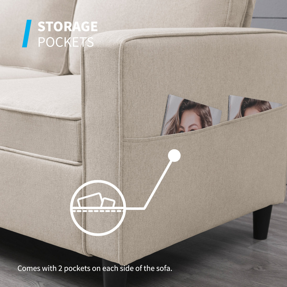 Raylina 4 - Piece Living Room Set