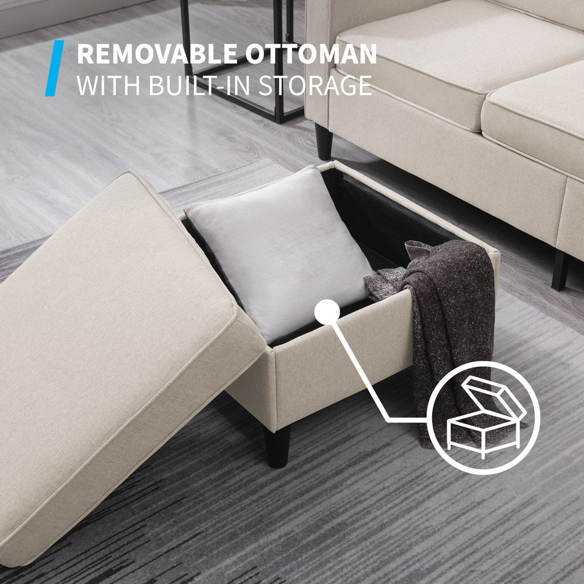 Raylina 4 - Piece Living Room Set