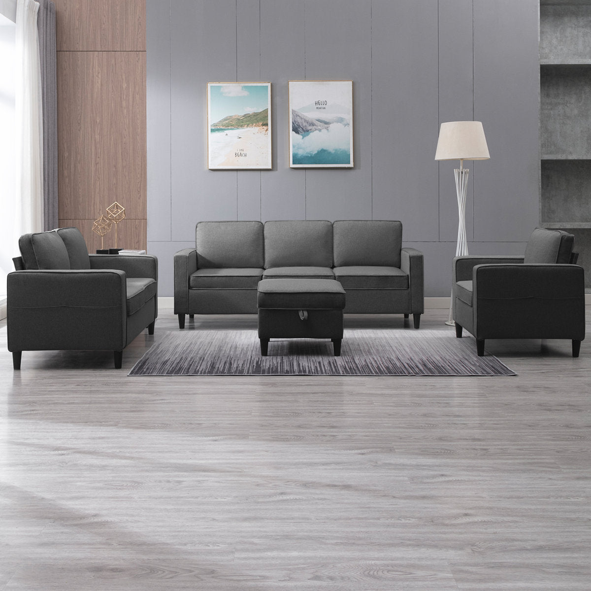 Raylina 4 - Piece Living Room Set