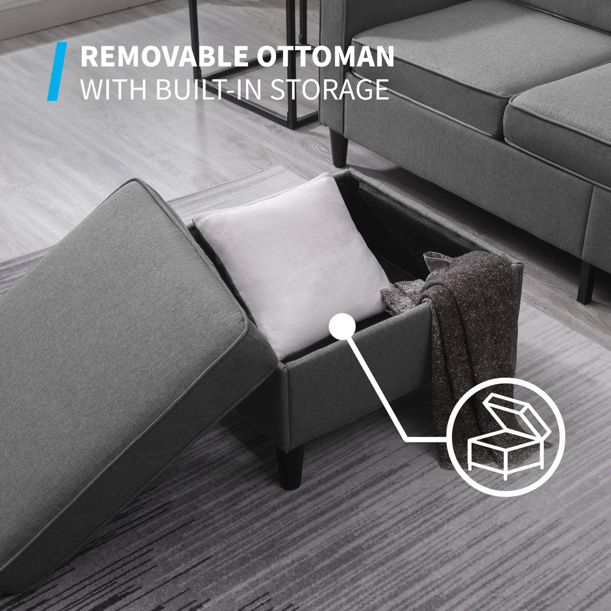 Raylina 4 - Piece Living Room Set