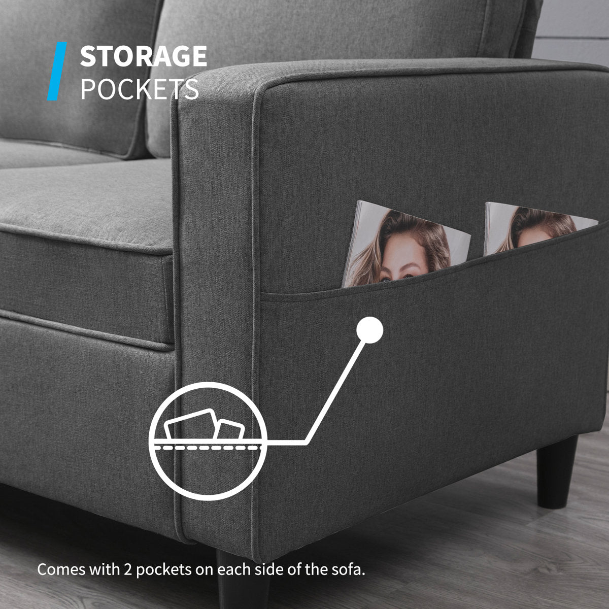 Raylina 4 - Piece Living Room Set