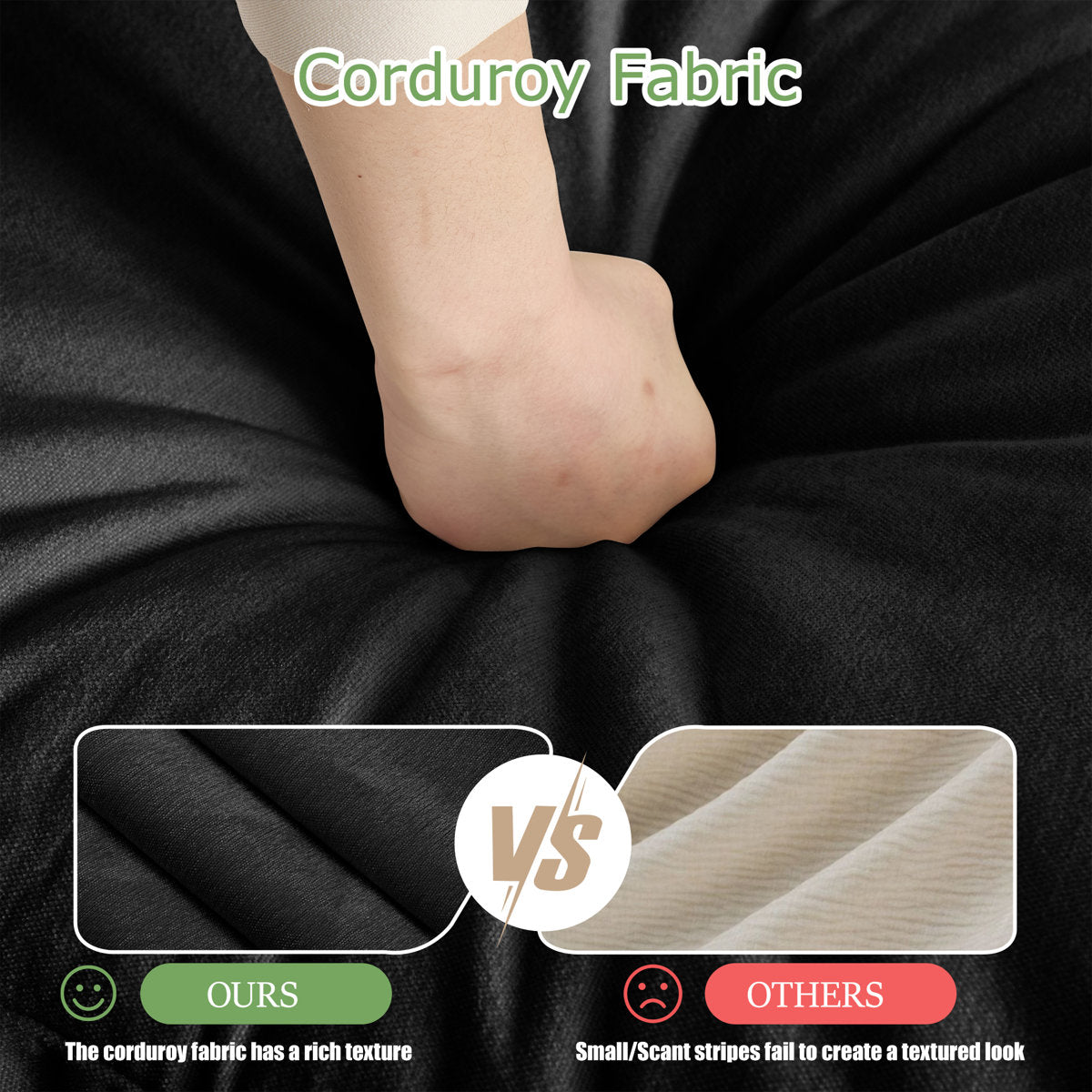 Sectional 2 Seater Sofa Couch With Convertible Ottoman, L Shaped Sofa,chenille Fabric