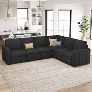 Seybert L Shaped Sofa Set Large Velvet Chenille Pullout Sofa Bed Modular Sectional Couch Convertible Sleeper