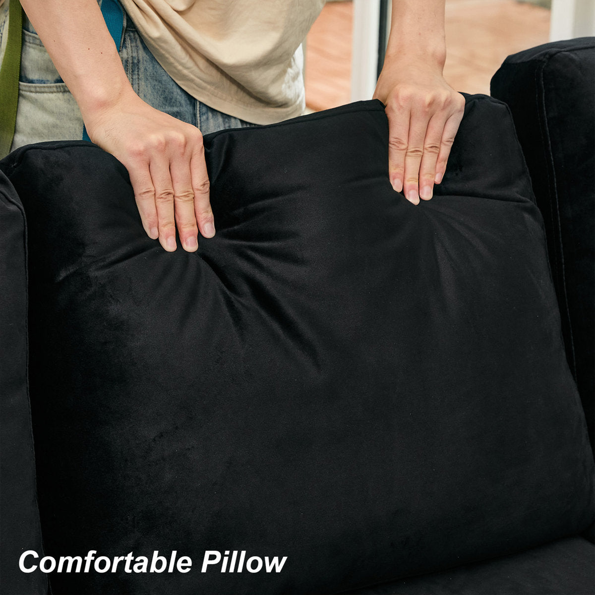 Seybert Pull-Out Sofa Bed Sectional With Storage Ottoman