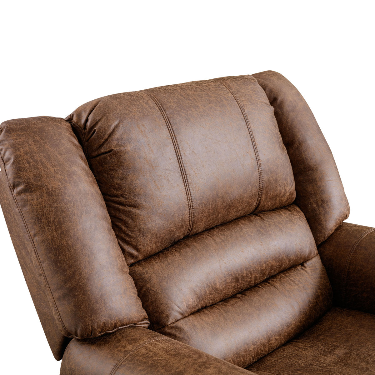 Siete 2-Piece Classic and Soft Faux Leather Manual Reclining Living Room Set