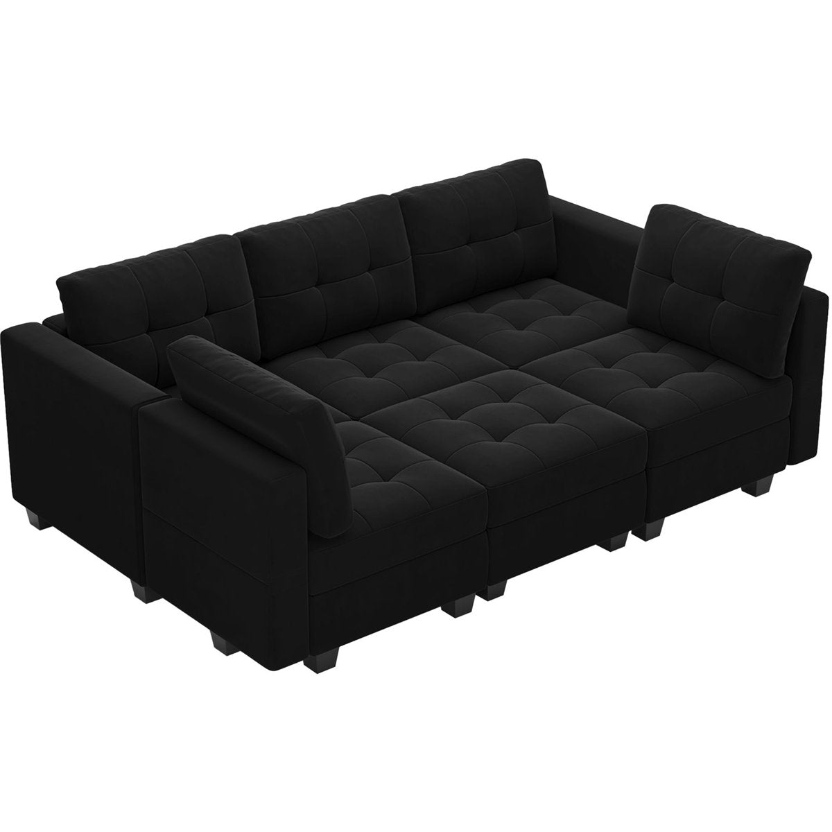 Soneson 7 - Piece Velvet Reclining Sectional