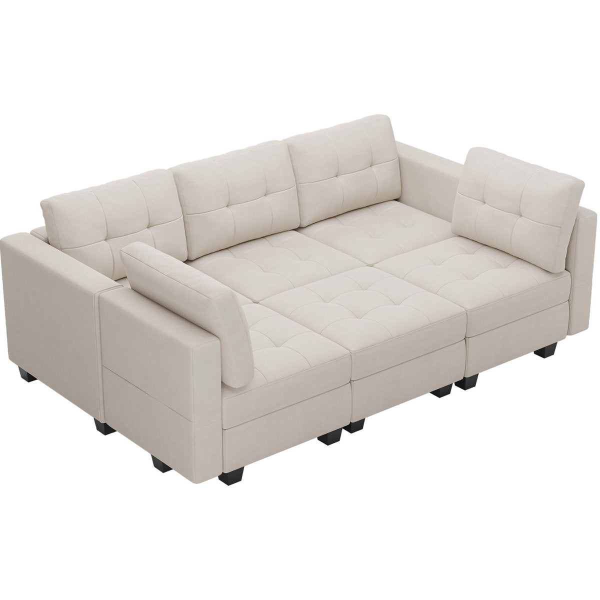 Soneson 7 - Piece Velvet Reclining Sectional