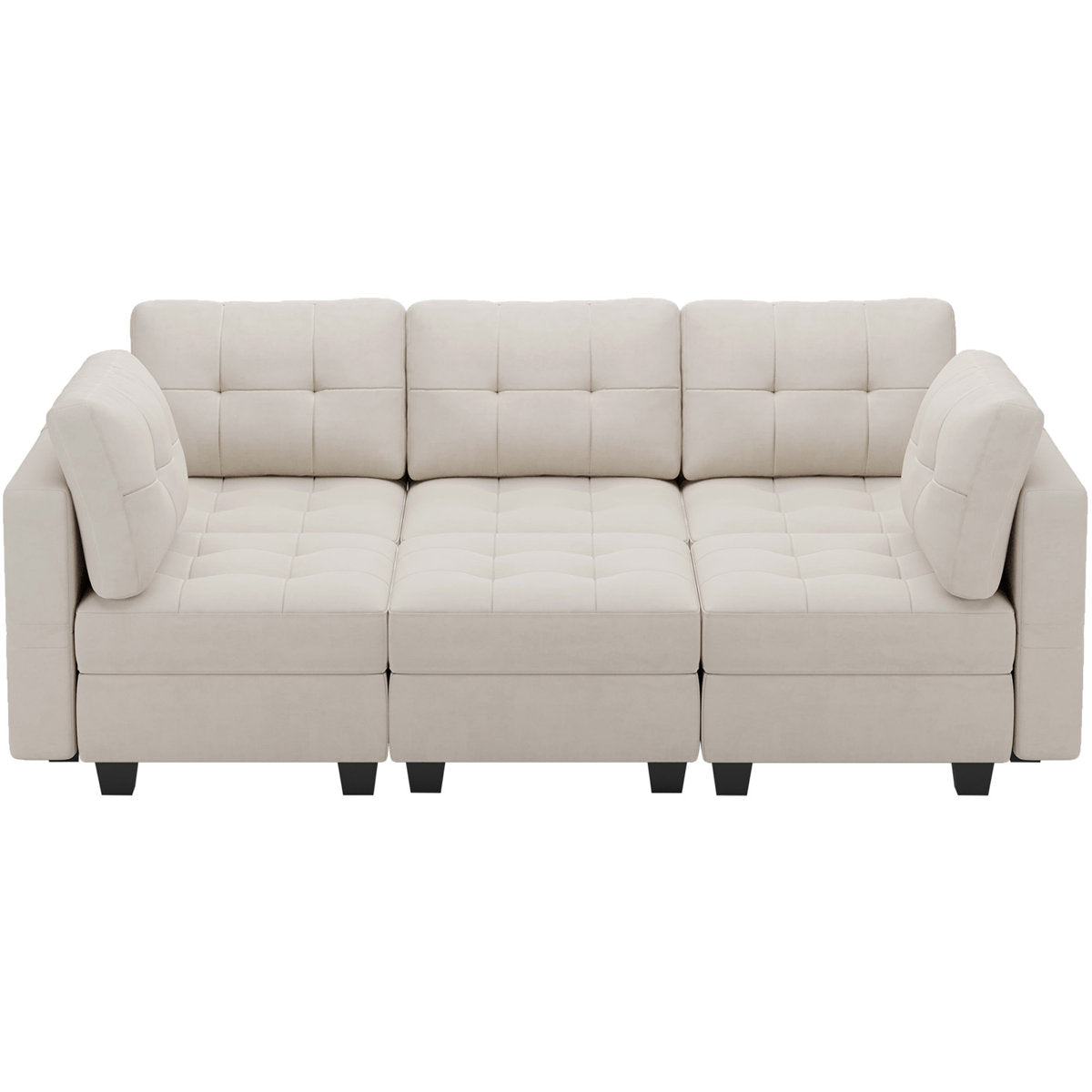 Soneson 7 - Piece Velvet Reclining Sectional
