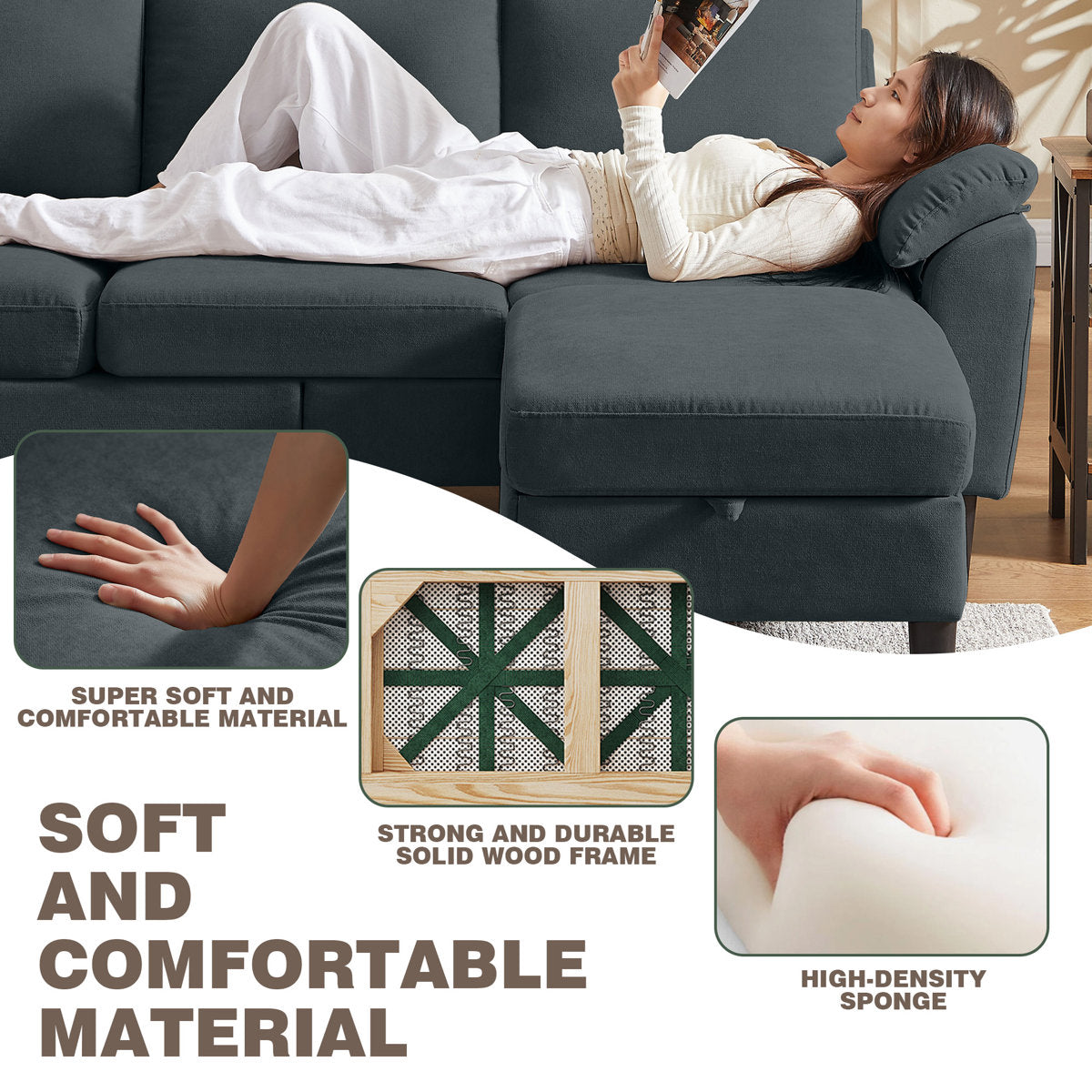 Sukrit 3 - Piece Living Room Set