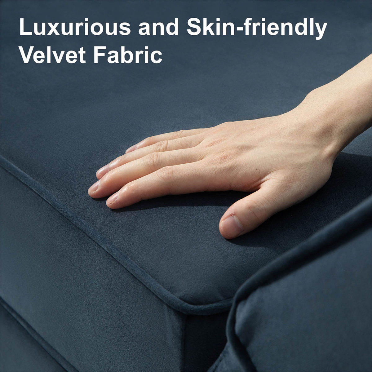 Teangela 6 Storage Ottomans Sleeper - Velvet Sofa Bed Modular Sectional Sofa Convertible Sofa Livingroom Bedroom Apartment Couch