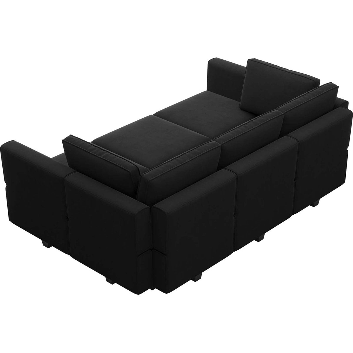 Teangela 6 Storage Ottomans Sleeper - Velvet Sofa Bed Modular Sectional Sofa Convertible Sofa Livingroom Bedroom Apartment Couch