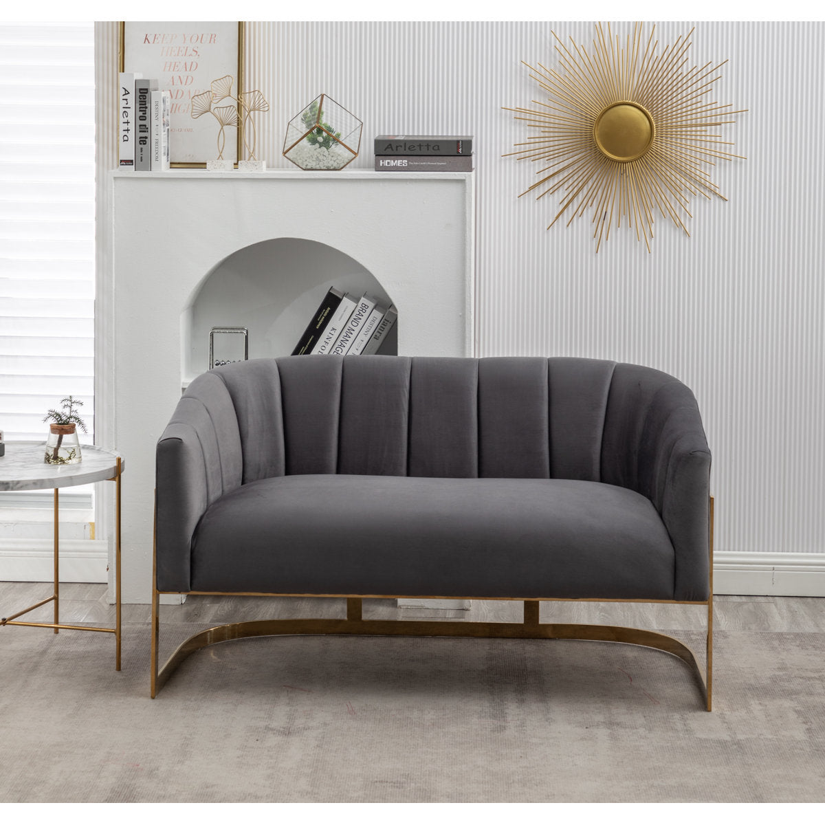 Tellico 3 - Piece Velvet Living Room Set