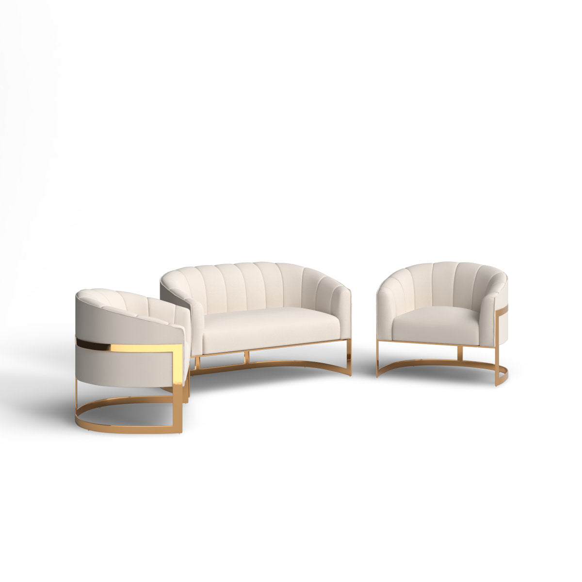 Tellico 3 - Piece Velvet Living Room Set