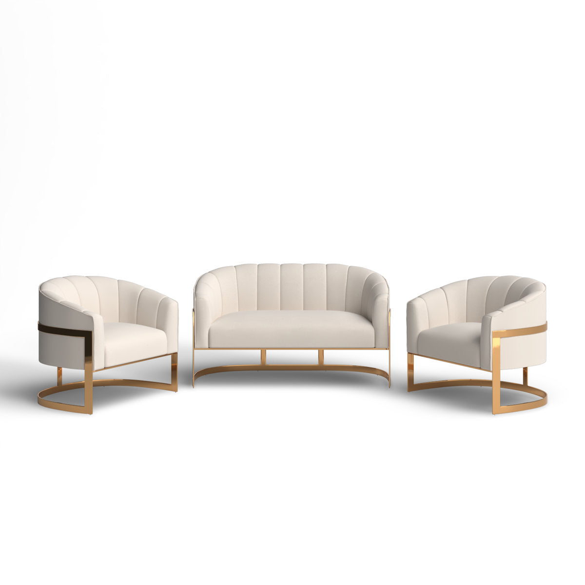 Tellico 3 - Piece Velvet Living Room Set