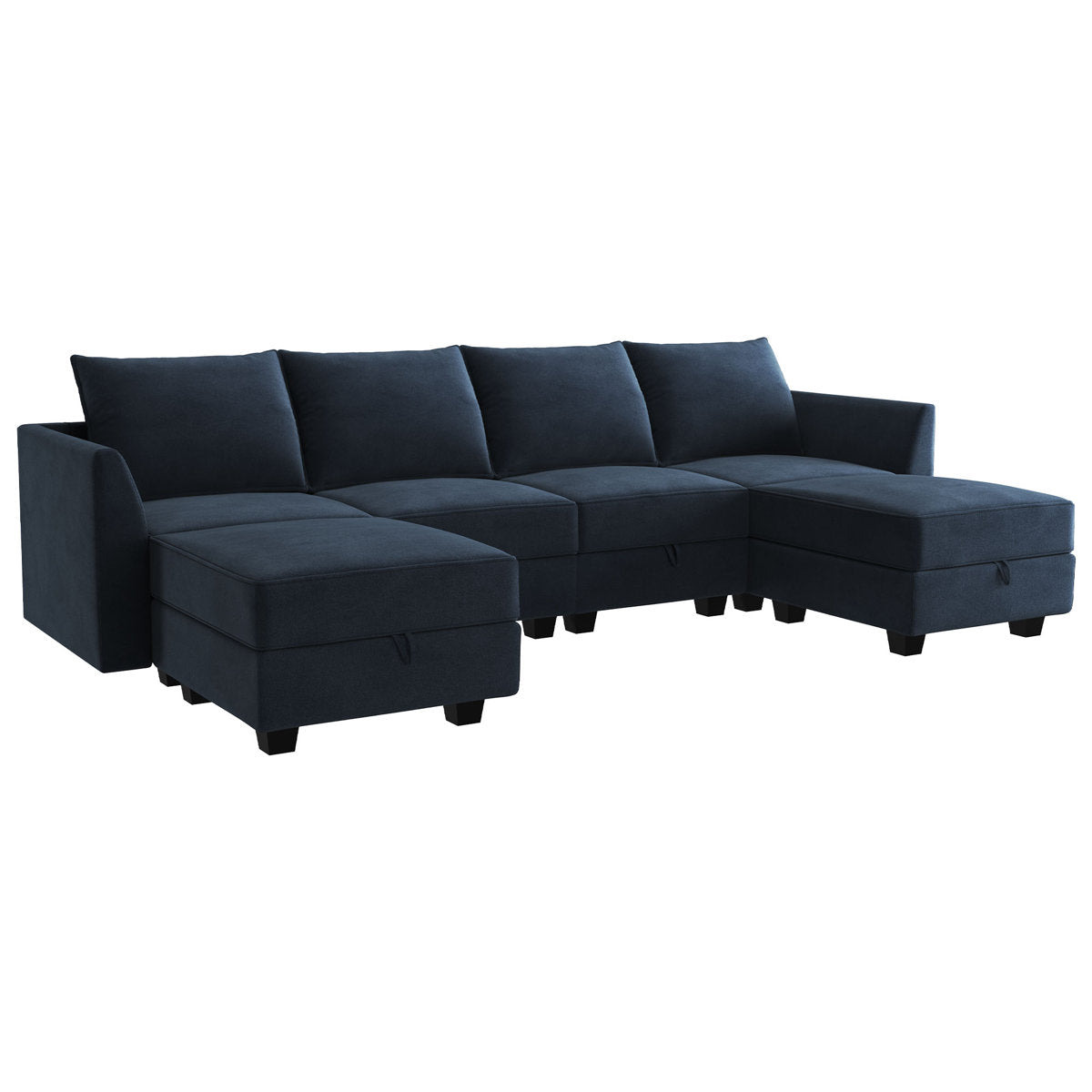 Tremee U Shaped Modular Sofa Velvet Sectional