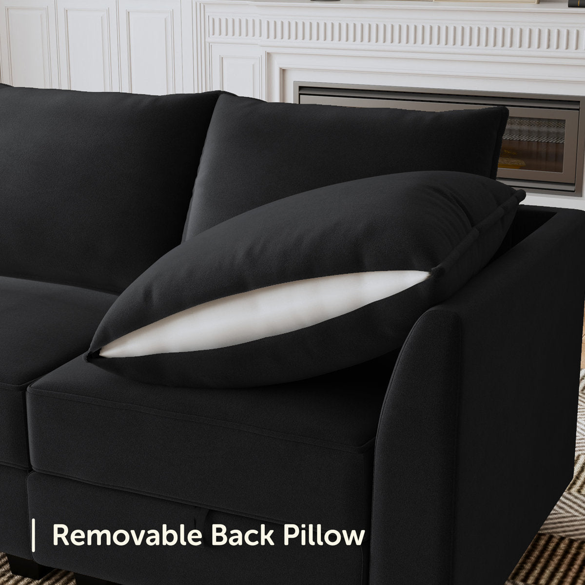 Tremee U Shaped Modular Sofa Velvet Sectional