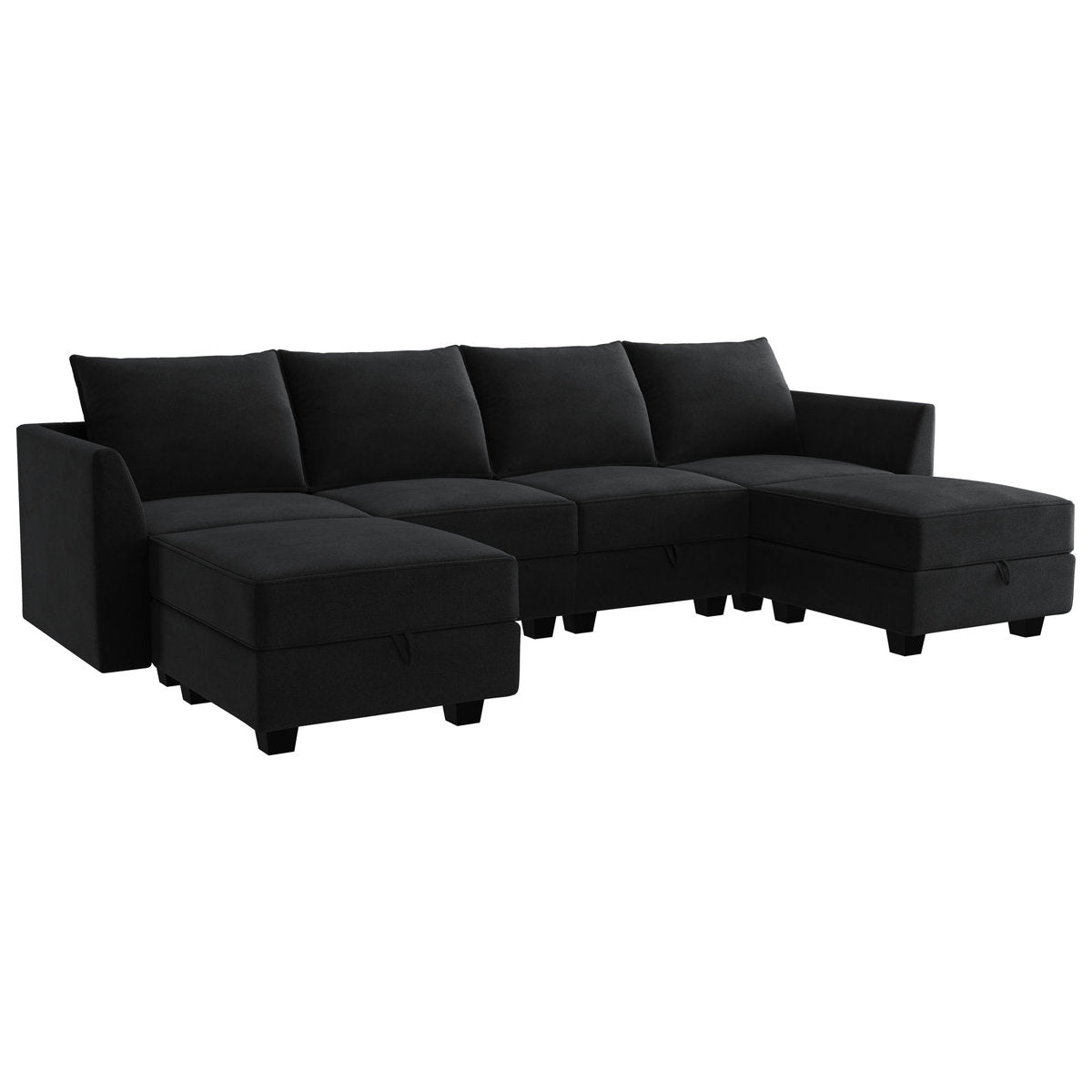 Tremee U Shaped Modular Sofa Velvet Sectional