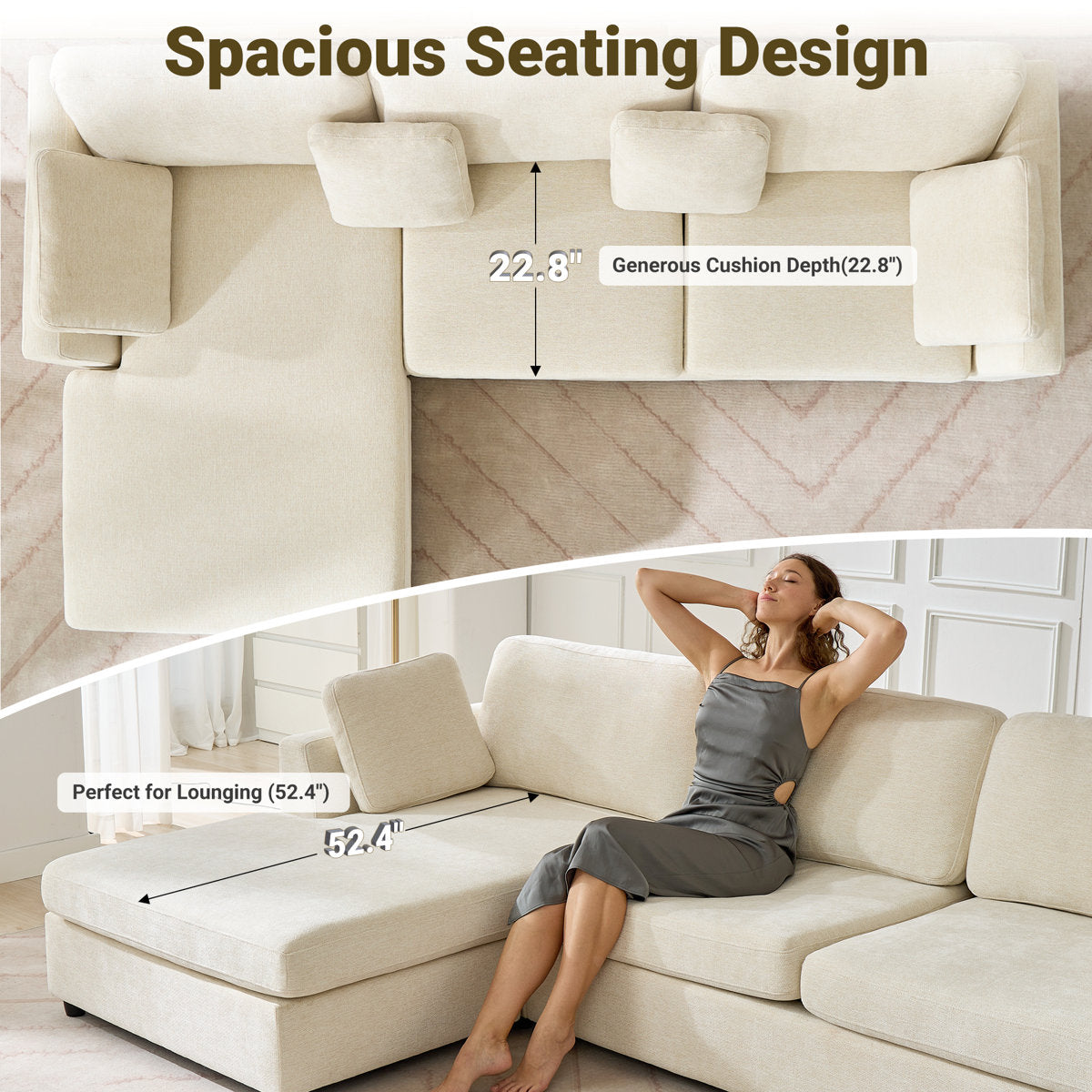 Wauseon 2 - Piece 108.7" Upholstered L Shape Sofa with Convertible Chaise