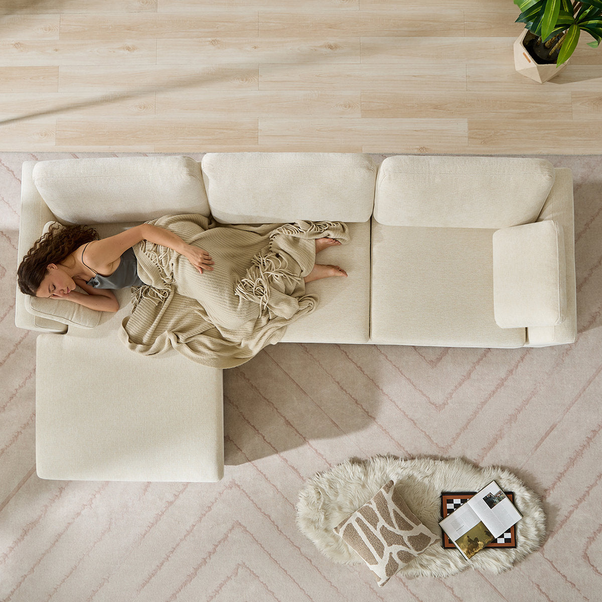 Wauseon 2 - Piece 108.7" Upholstered L Shape Sofa with Convertible Chaise