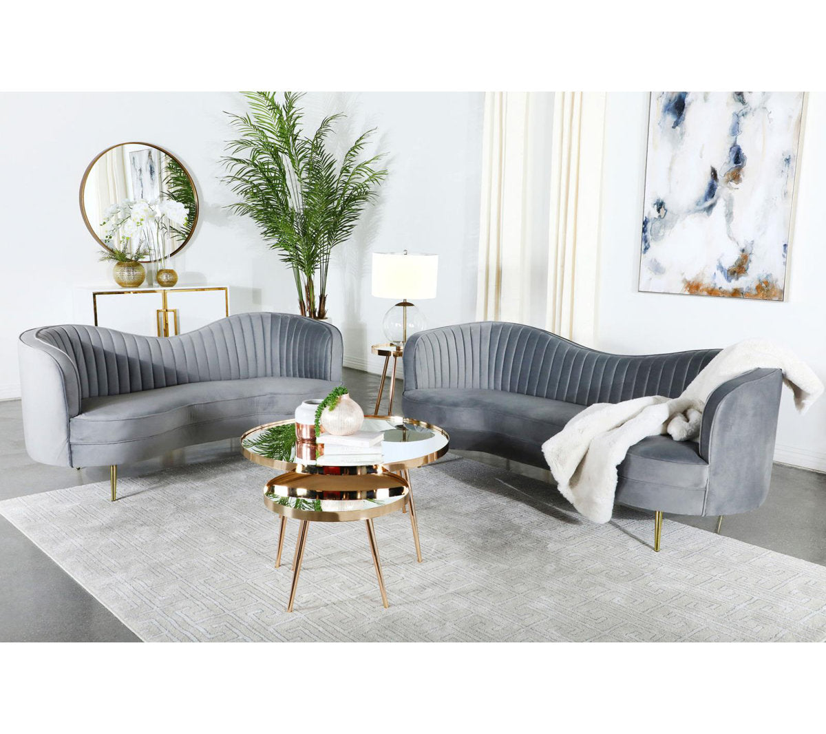 Westerham 2 - Piece Velvet Living Room Set