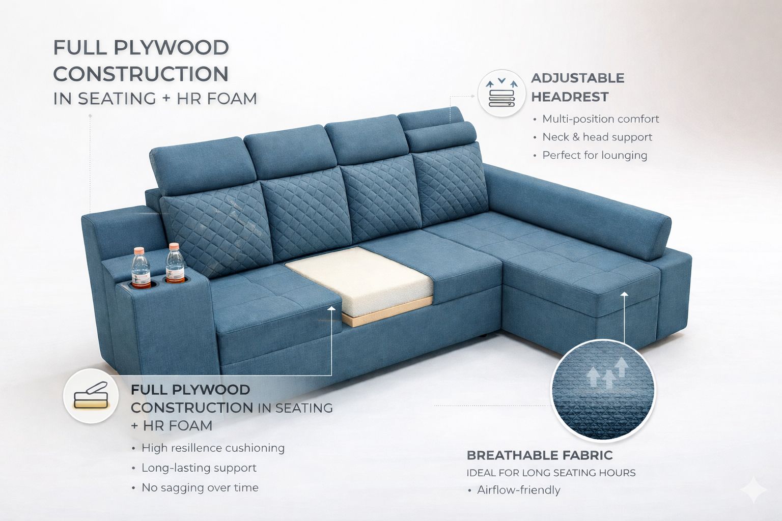 Flex Lounge Sofa Bed by BambooBay
