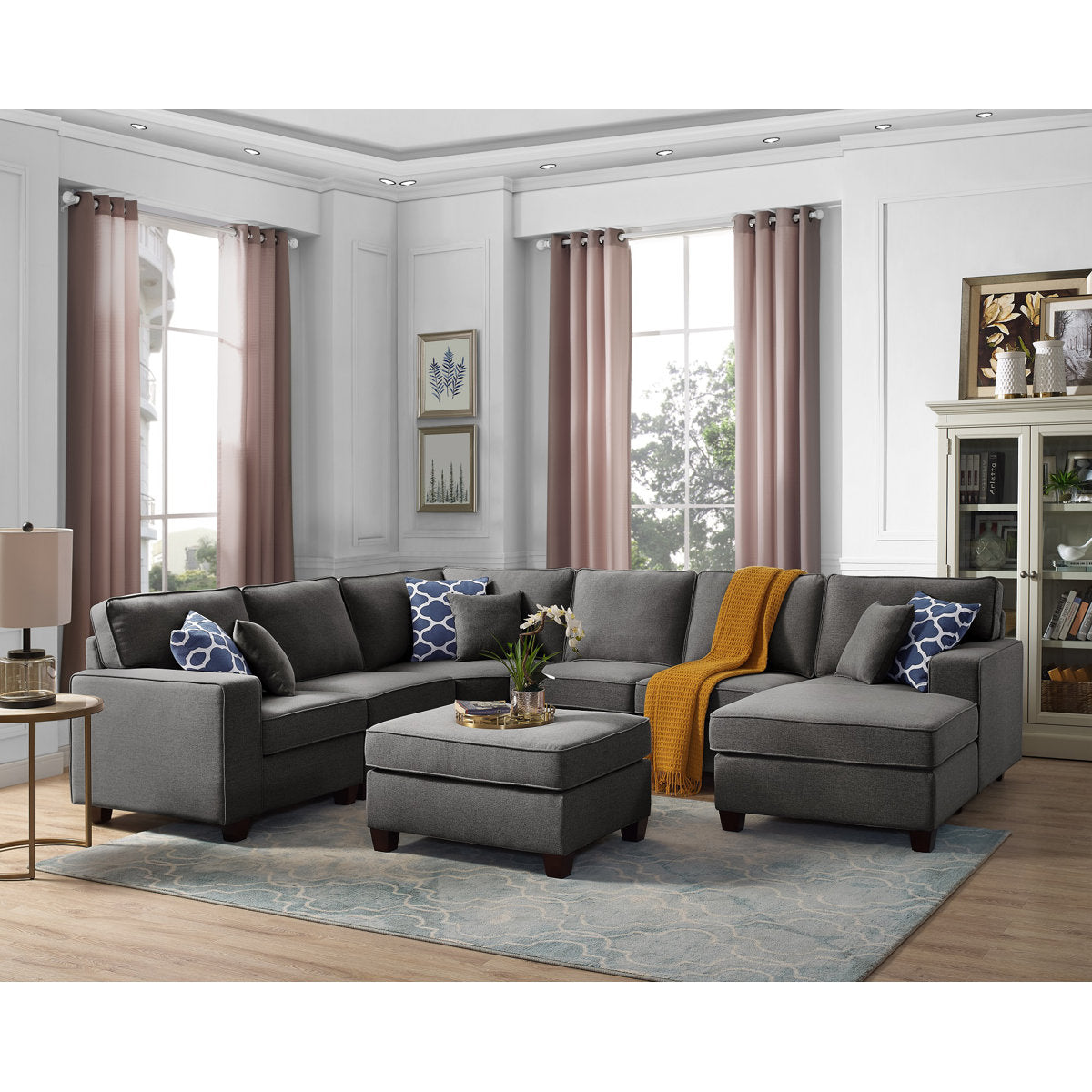 Wyrick 7 - Piece Upholstered Sectional