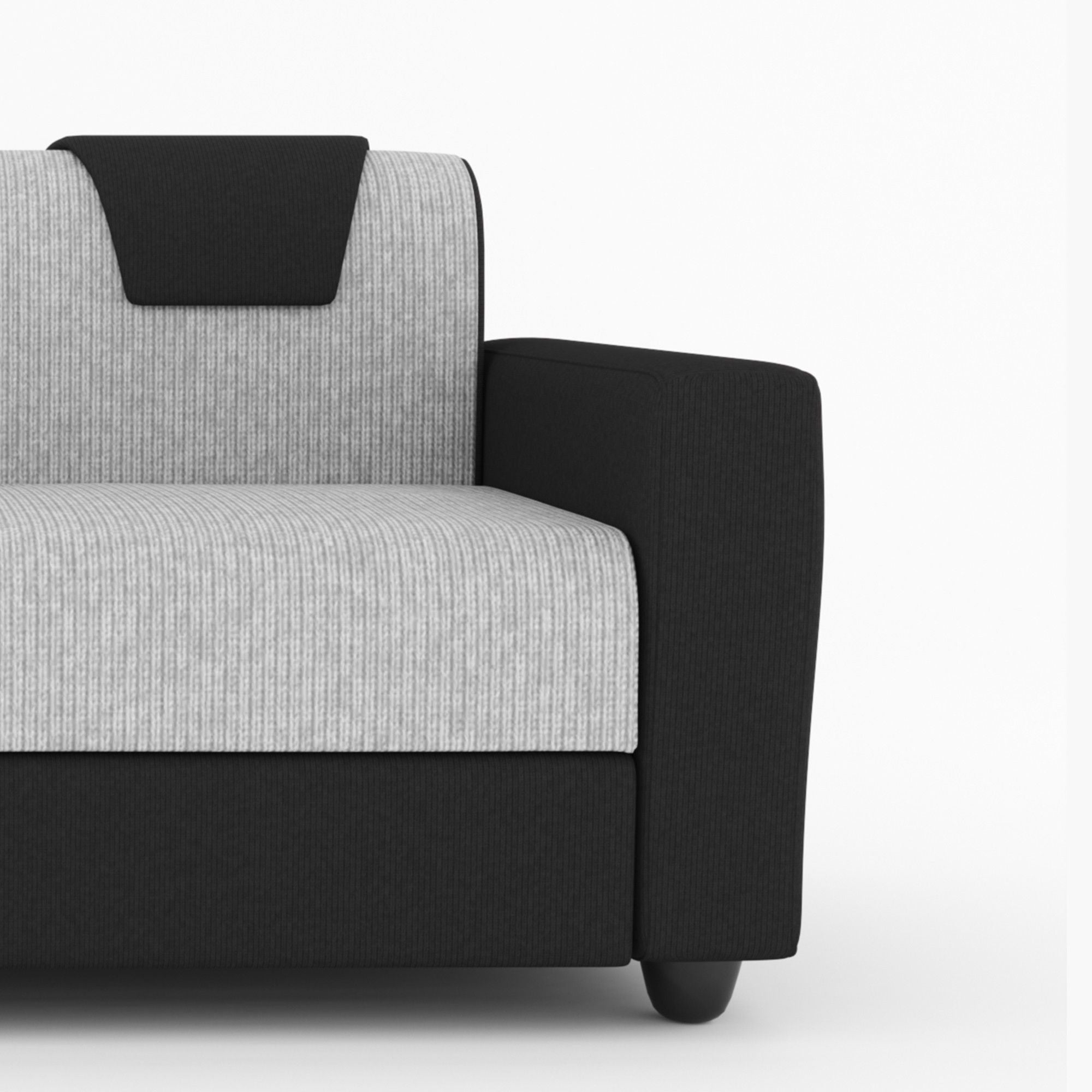 Westido Cream Brown 3 + 1 + 1 Living Room Sofa