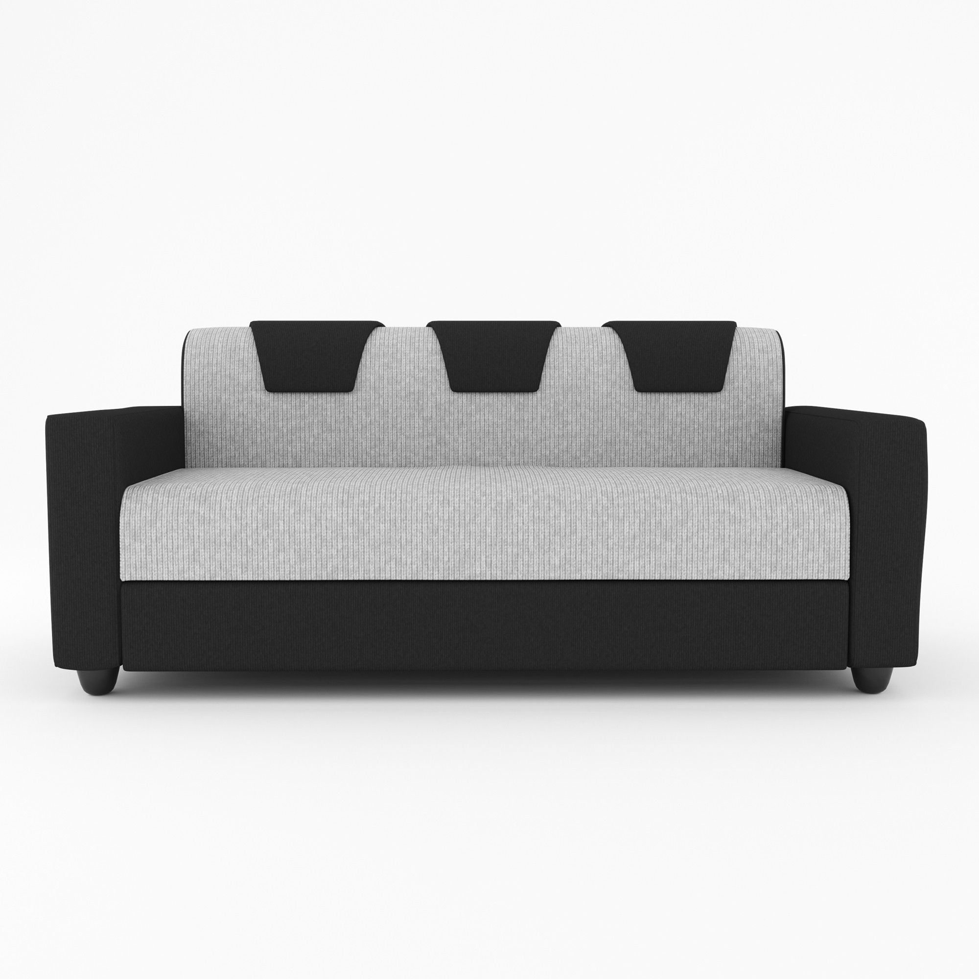 Westido Cream Brown 3 + 1 + 1 Living Room Sofa