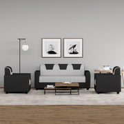 Westido Cream Brown 3 + 1 + 1 Living Room Sofa