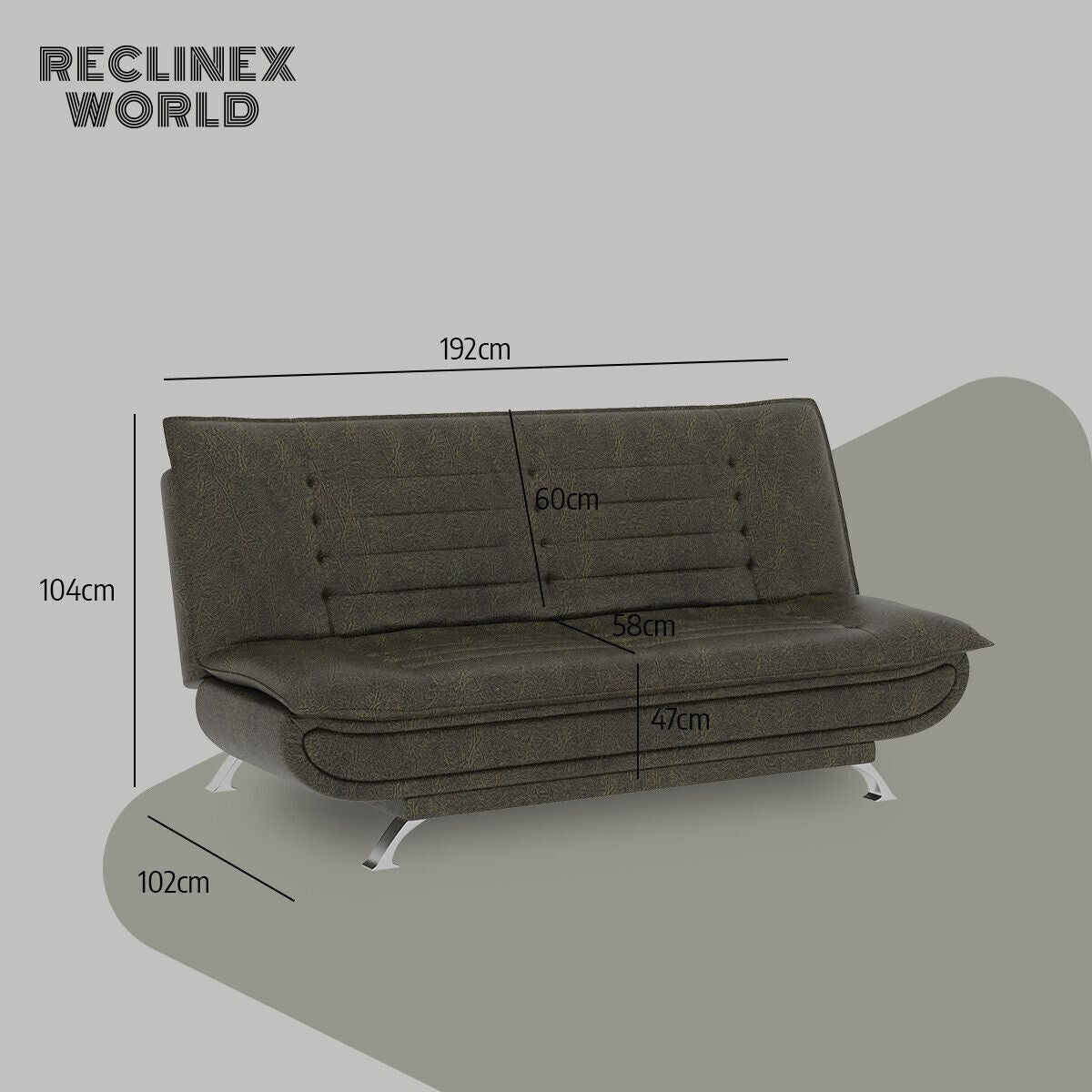 Dutch 3 Seater Double Solid Wood Fold Out Sofa Cum Bed (Finish Color - Green Delivery Condition - Pre-assembled)