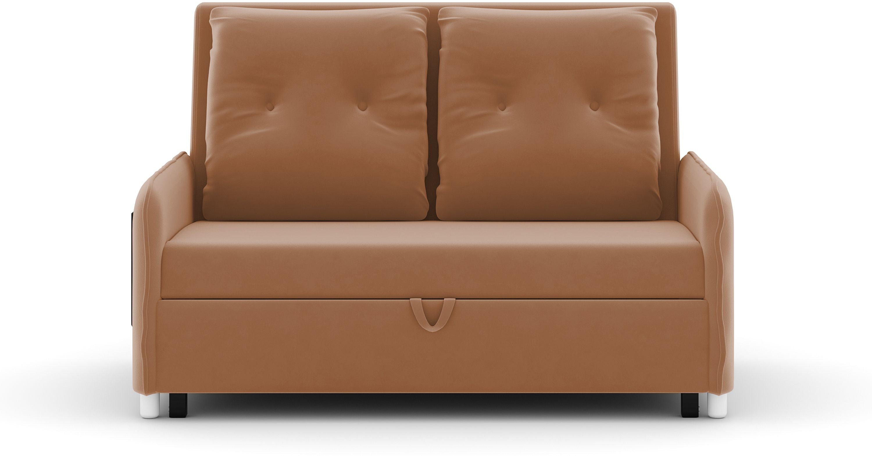 3 Seater Double Solid Wood Pull Out Sofa Cum Bed (Finish Color - BROWN Delivery Condition - DIY(Do-It-Yourself))