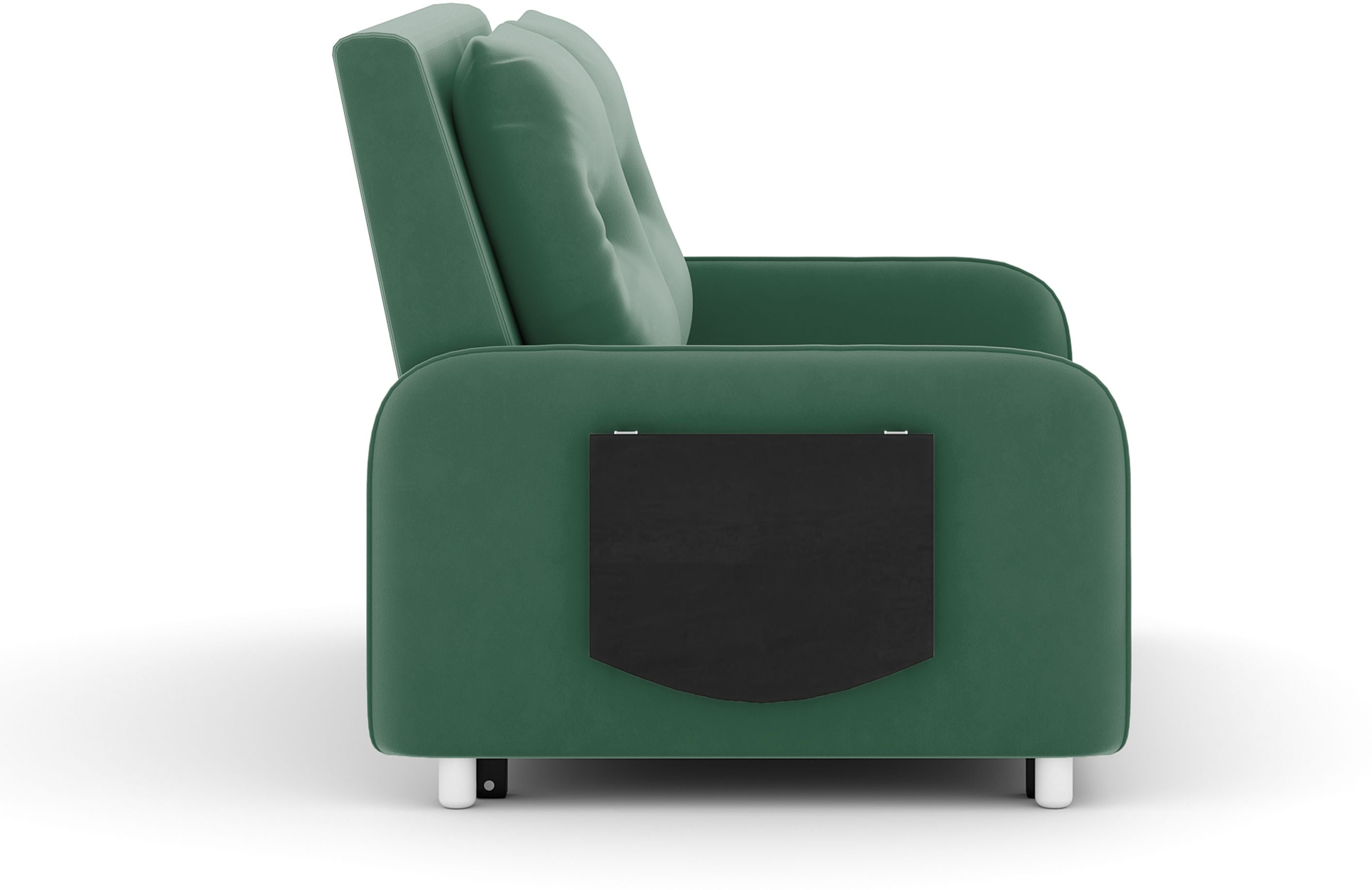 3 Seater Double Solid Wood Pull Out Sofa Cum Bed (Finish Color - GREEN Delivery Condition - DIY(Do-It-Yourself))