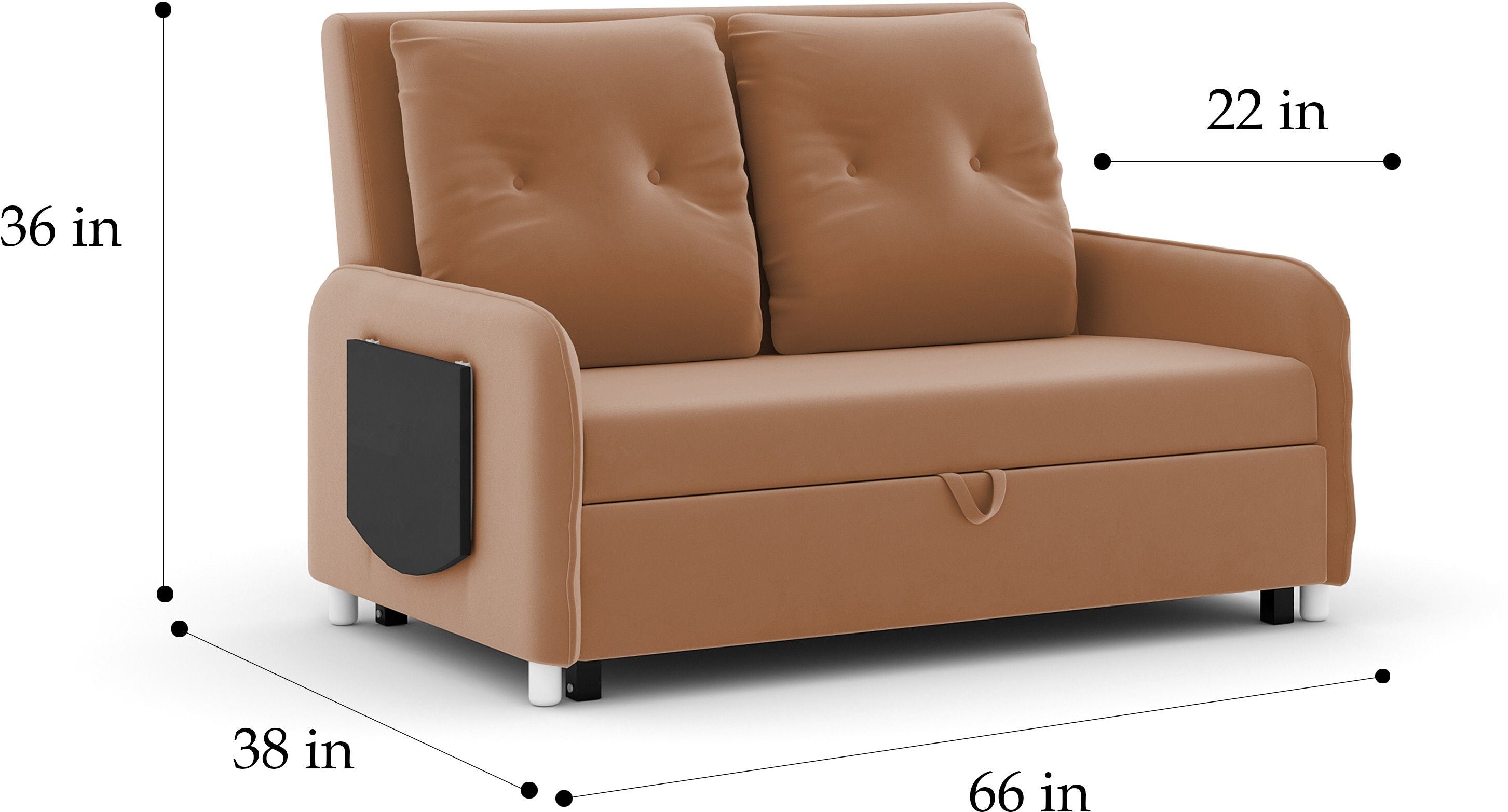 GUCCI MULTI UTILITY SOFA 3 Seater Double Solid Wood Pull Out Sofa Cum Bed (Finish Color - Brown Delivery Condition - DIY(Do-It-Yourself))