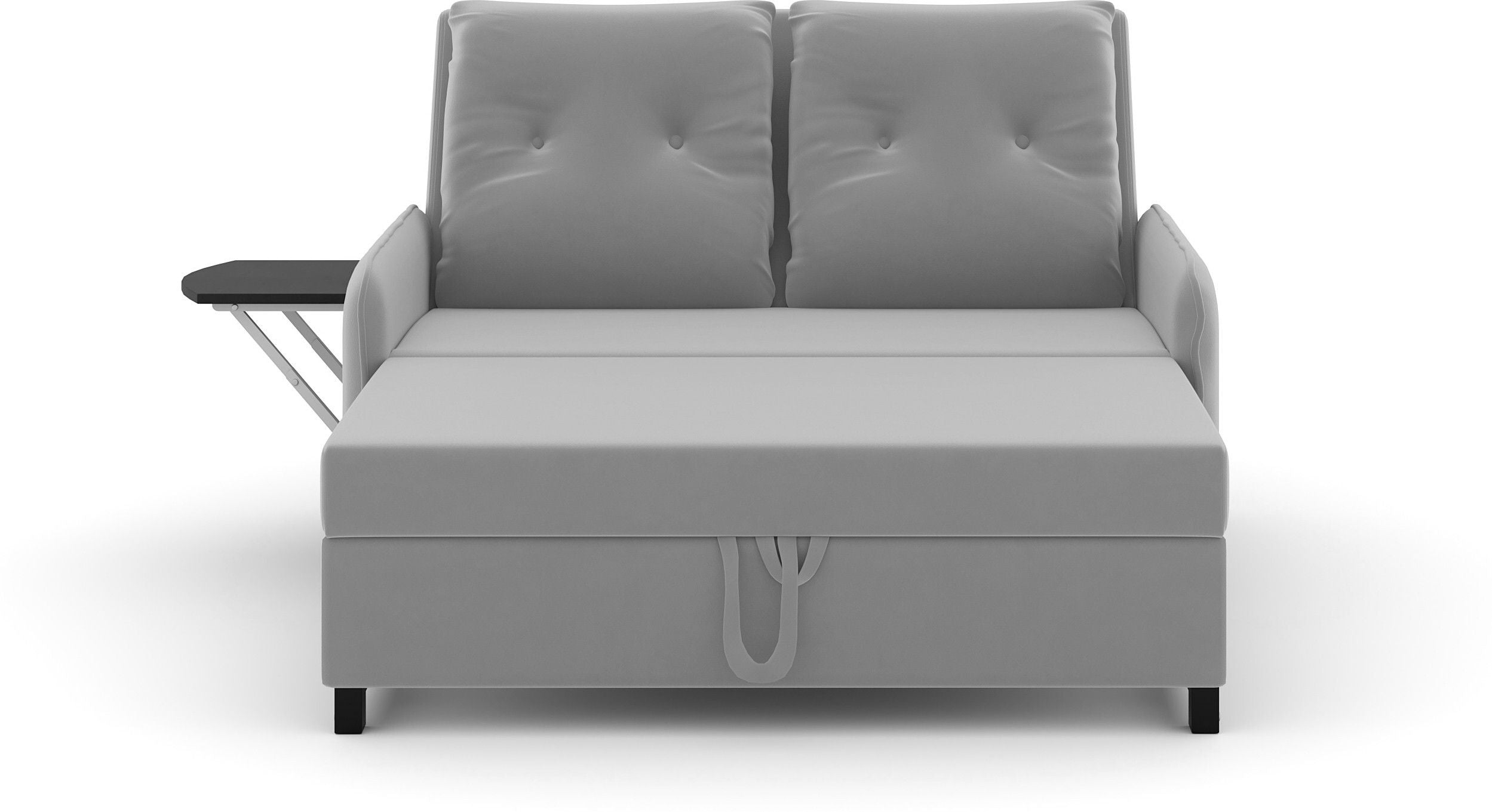 GUCCI MULTI UTILITY SOFA 3 Seater Double Solid Wood Pull Out Sofa Cum Bed (Finish Color - Grey Delivery Condition - Knock Down)