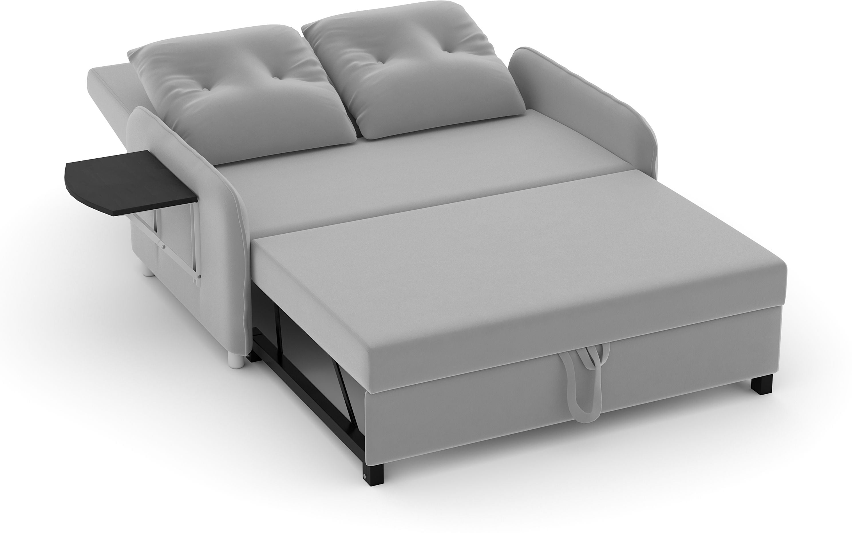 GUCCI MULTI UTILITY SOFA 3 Seater Double Solid Wood Pull Out Sofa Cum Bed (Finish Color - Grey Delivery Condition - Knock Down)