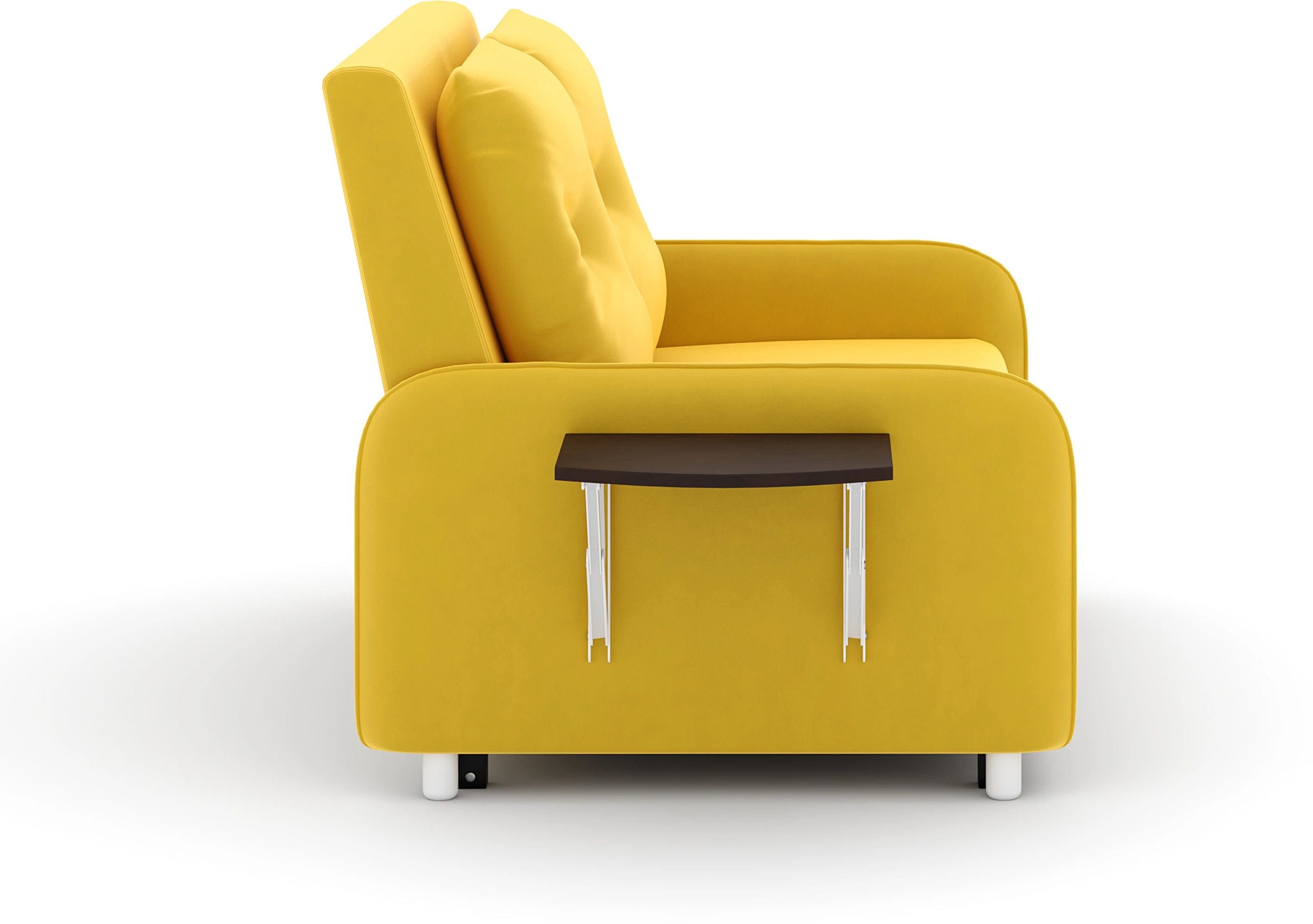 MULTI UTILITY SOFA 3 Seater Double Solid Wood Pull Out Sofa Cum Bed (Finish Color - Yellow Delivery Condition - DIY(Do-It-Yourself))