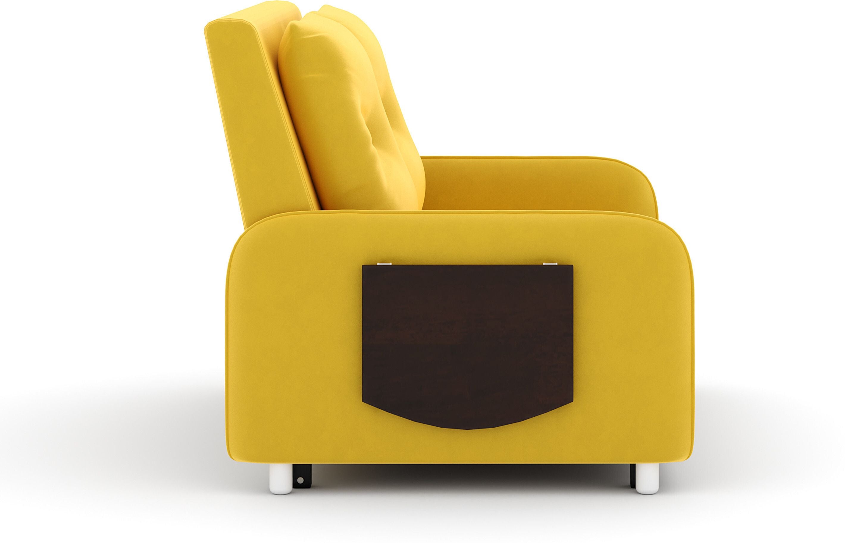 MULTI UTILITY SOFA 3 Seater Double Solid Wood Pull Out Sofa Cum Bed (Finish Color - Yellow Delivery Condition - DIY(Do-It-Yourself))