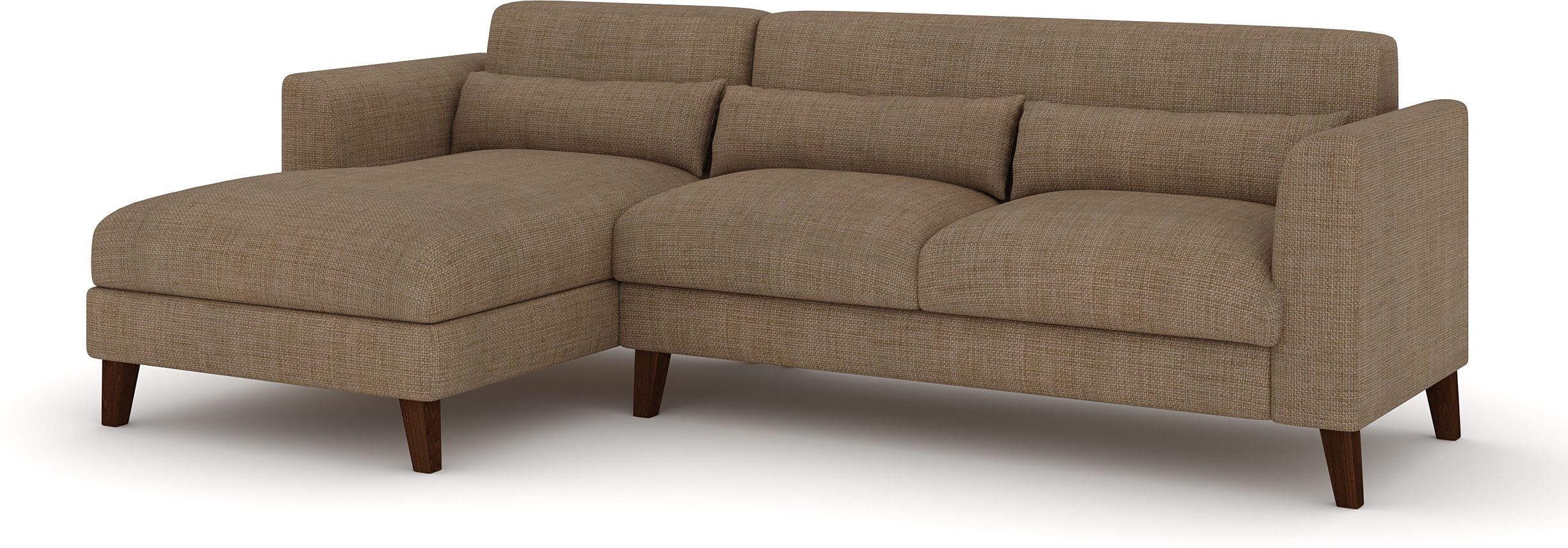 WESTIDO Fabric 5 Seater  Sofa (Finish Color - CREAM, DIY(Do-It-Yourself))