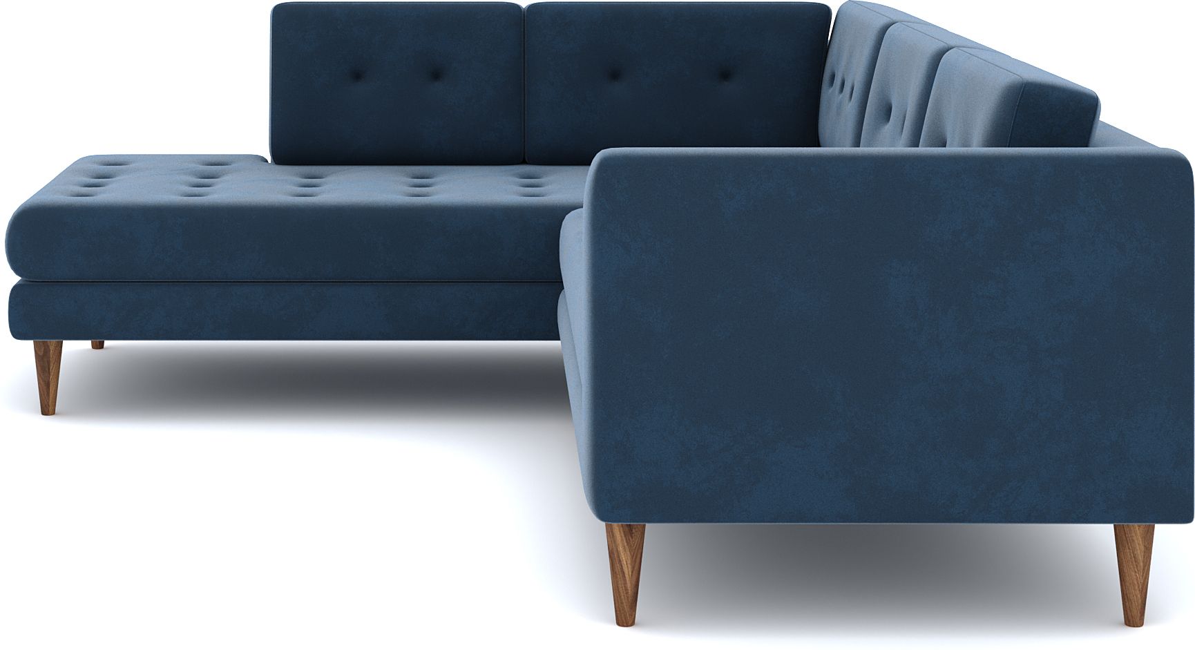 WESTIDO Fabric 6 Seater  Sofa (Finish Color - BLUE, DIY(Do-It-Yourself))