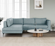 WESTIDO Pan Emirates Fabric 6 Seater  Sofa (Finish Color - Light Blue, DIY(Do-It-Yourself))