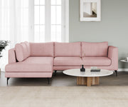 WESTIDO Pan Emirates Fabric 6 Seater  Sofa (Finish Color - Pink, DIY(Do-It-Yourself))