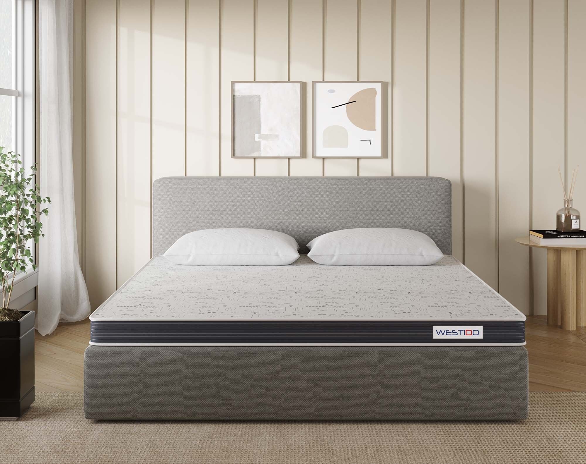 WESTIDO SwitchSleep 5 inch King High Resilience (HR) Foam Mattress (L x W: 72 inch x 82 inch)